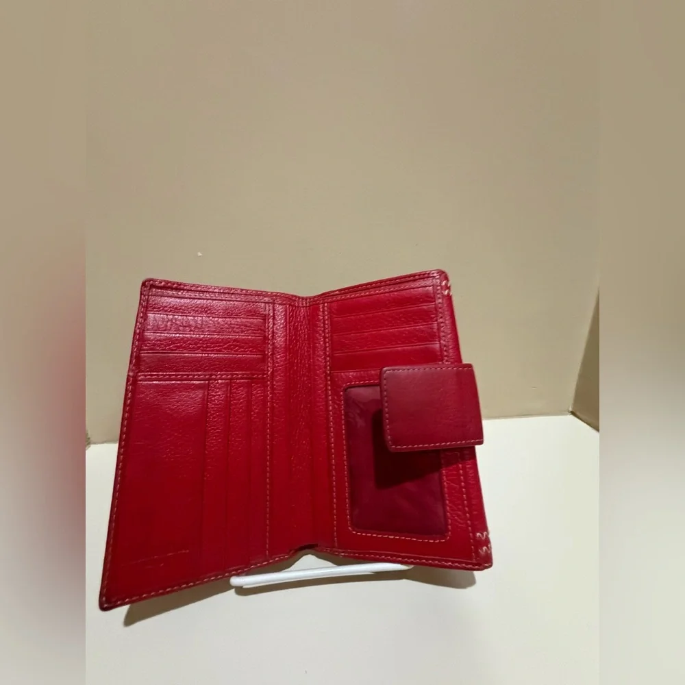 Christian Dior 2006 Red Leather 3/4 bifold